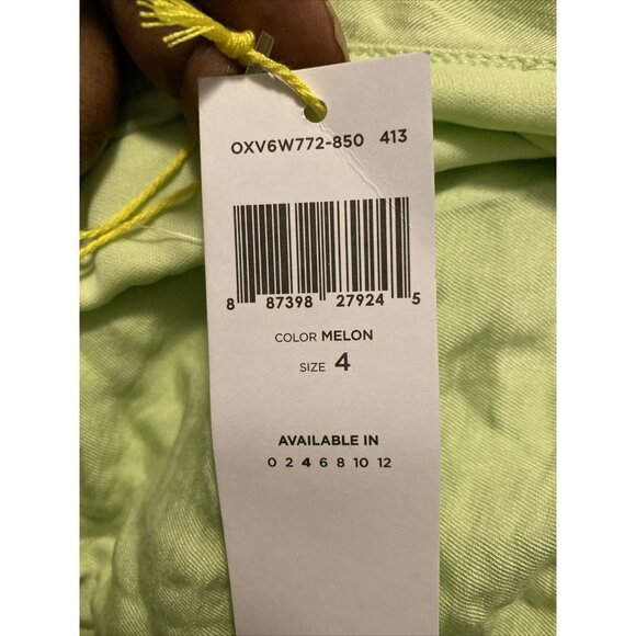 NWT BCBGeneration Womens Sz 4 Melon One Shoulder Ruffle Hem Belted Mini Dress - Picture 5 of 9